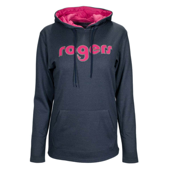 Rogers Women's Pinnacle Hoodie image in Heather Navy Pink