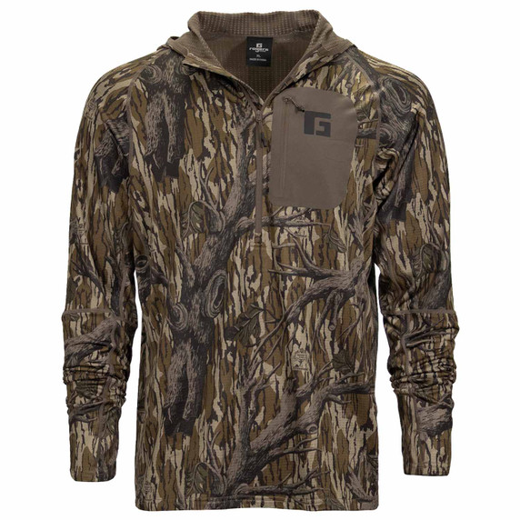 Rogers Elite Heavy Grid Hoodie Image in Mossy Oak Treestand