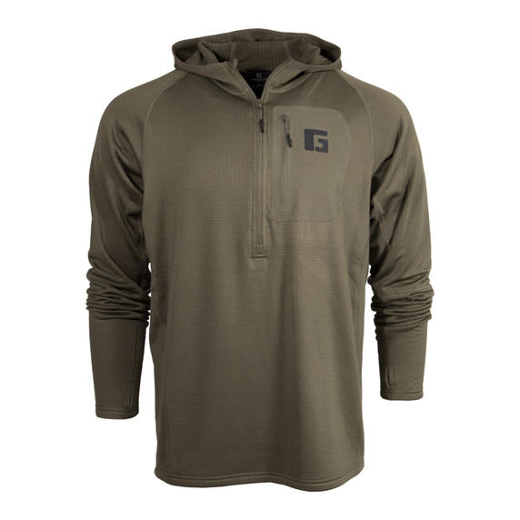 Rogers Elite Heavy Grid Hoodie Image in Olive