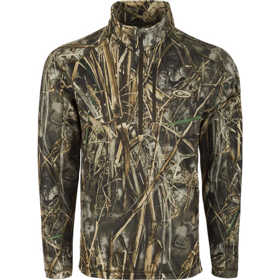Drake Breathelite 1/4 Zip Camo Pullover - Realtree Max 7