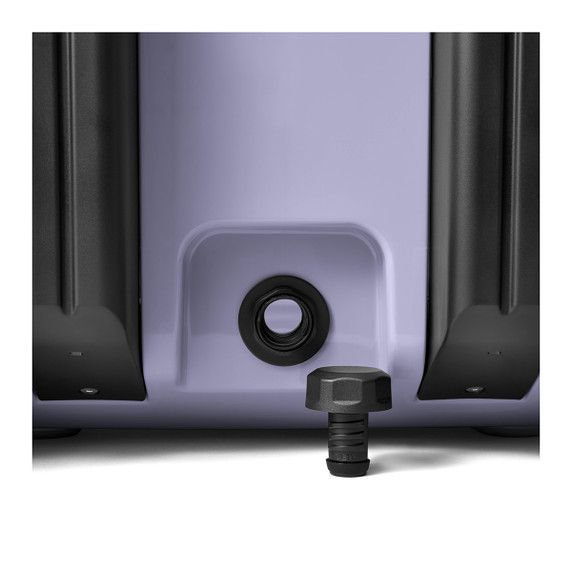 Yeti Roadie 48 Wheeled Cooler Drain Plus Image in Cosmic Lilac