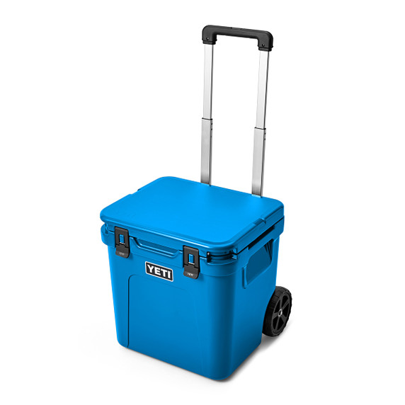 Yeti Roadie 48 Wheeled Cooler Image in Big Wave Blue