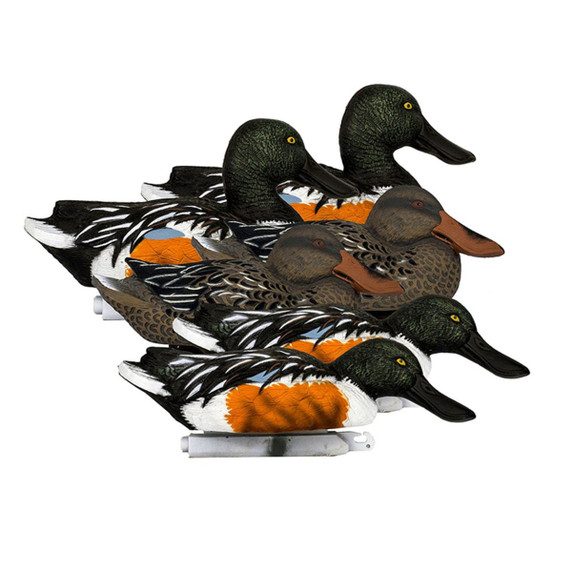 Higdon Outdoors Battleship Shoveler Foam Filled Floating Decoys, 6 Pack Image