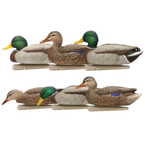 Image of the Avian-X Topflight Fusion Mallards Floating Duck Decoys.