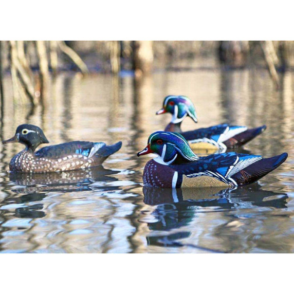 X-Treme Floating Wood Ducks, 6 Pack