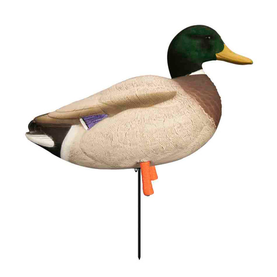 Magnum Full-Body Mallard, Variety 6 Pack with Flocked Heads and Free Bag