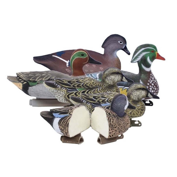 Standard Early Season Puddle Pack Foam Filled Duck Decoys, 6 Pack