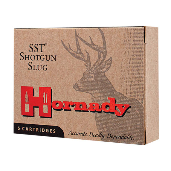 Box Image of the Hornady 12 Gauge 2 3/4" 300 Grain 2000FPS FTX SST Slugs.