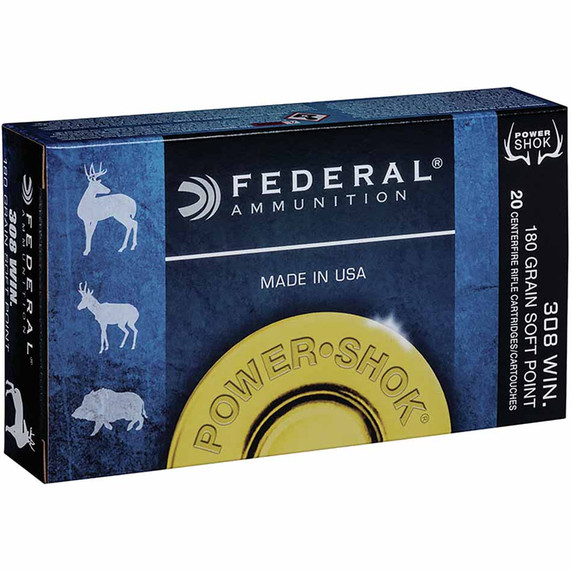 308 Win 180 Grain JSP Power-Shok, Box of 20