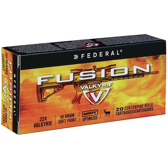 22-250 Ammunition Fusion 55 Grain Soft Point Rifle Ammunition, Box of 20