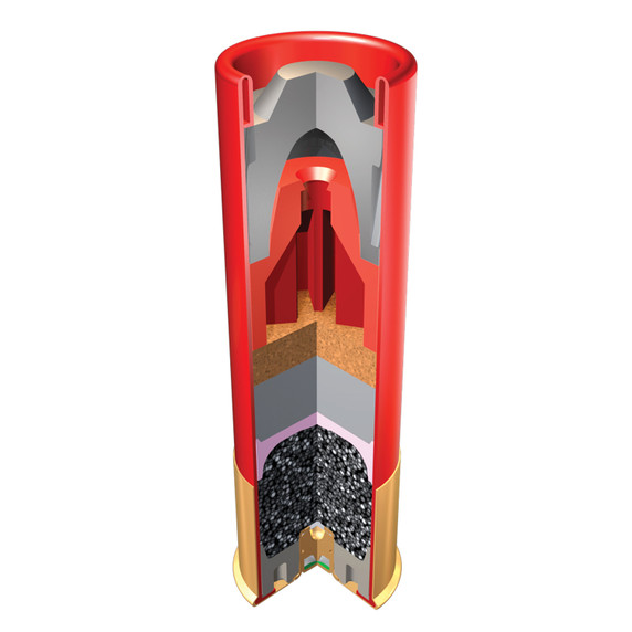 Inside of Shell Image of the Winchester 12 Gauge 2 3/4" 1600FPS Dear Season High Velocity Slugs.
