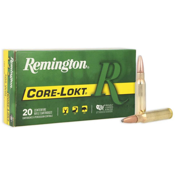 Remington 308 Winchester 180 Grain Pointed Soft Point Core Lokt Rifle Ammunition Pic