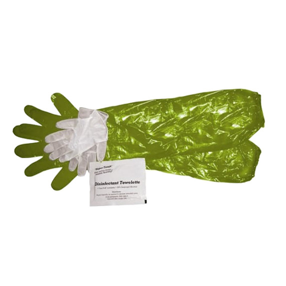 Image of the Hunting Made Easy Game Cleaning Gloves with Towelette