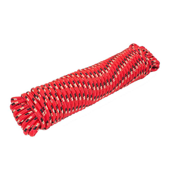 Image of the Steel Core 3/8" x 100' Braided Polyproplene Rope.