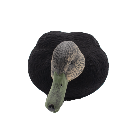 Final Approach LIVE Flocked Full Body Black Duck Decoys