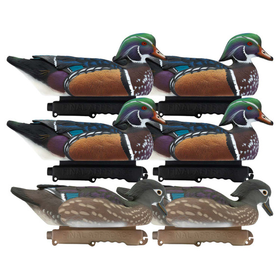 Final Approach LIVE Floating Wood Duck Decoys 6 Pack image