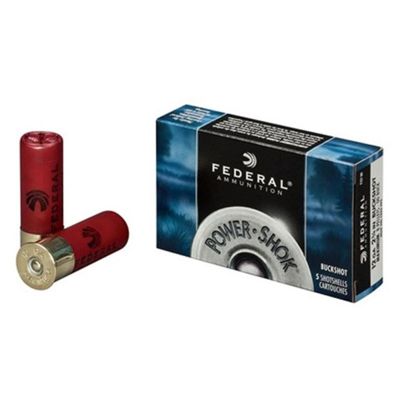 12 Gauge 2 3/4" Buckshot Power-Shok, Box of 5