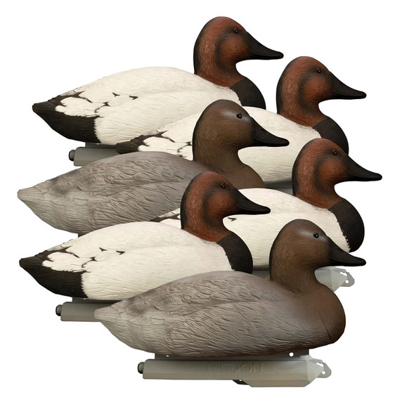 Higdon Battleship Canvasback Foam Filled Duck Decoys 6 Pack Image