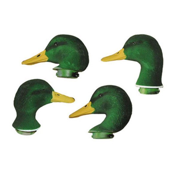 Dakota Decoys Mallard Duck Decoy Replacement Flocked Heads, Pack of 7