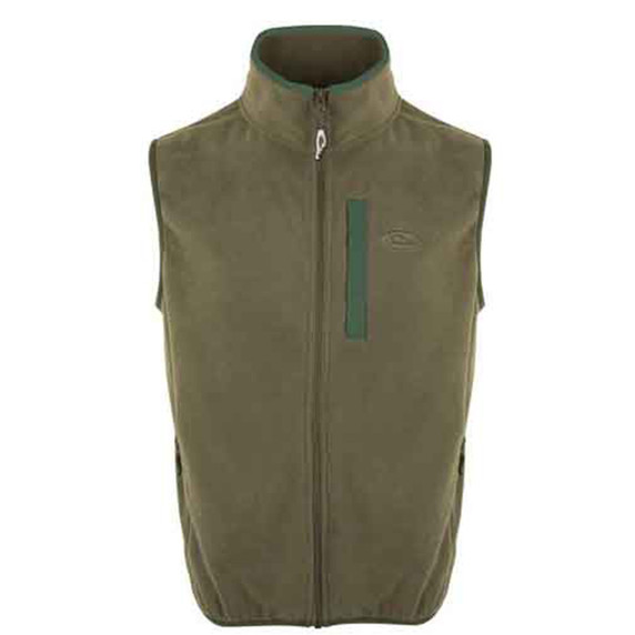 Camp Fleece Vest - Olive Dark Green Image
