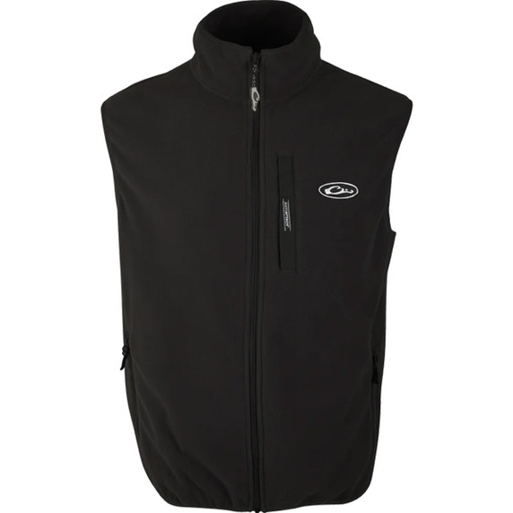 image of Camp Fleece Vest in Black.