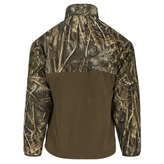 Drake Waterfowl MST 1/4 Zip Refuge Eqwader Jacket Back Image.