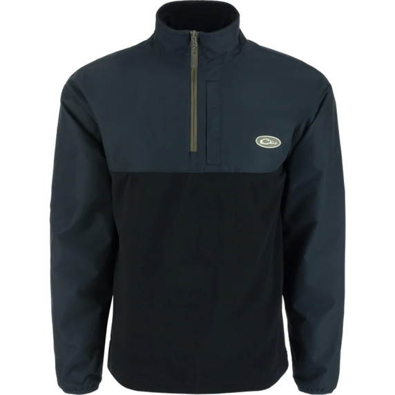 Drake Waterfowl MST 1/4 Zip Refuge Eqwader JacketImage in Black