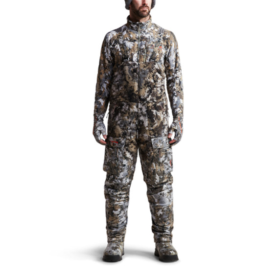 Sitka Fanatic Bib in Optifade Elevated II Front Model Image