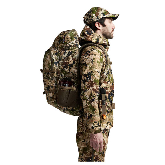 Sitka Mountain Hauler 2700 Hunting Pack Side Image in Subalpine