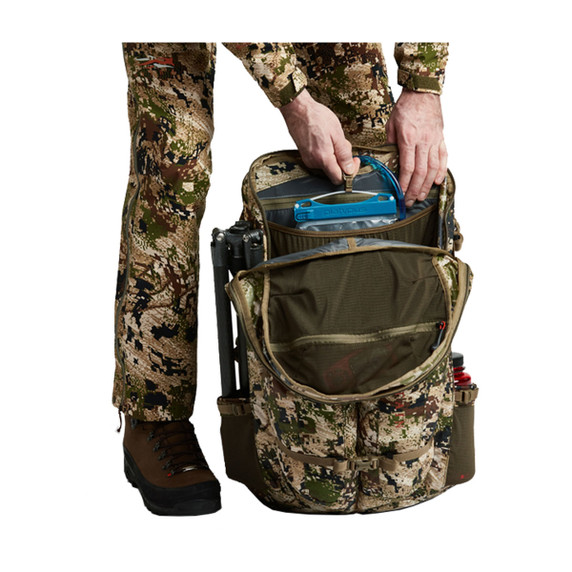 Sitka Mountain Hauler 2700 Hunting Pack Inside Clip Image in Subalpine