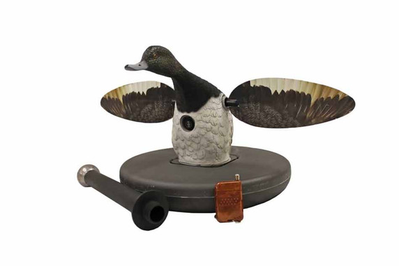 Folded Image of the MojoElite Series Floating Bluebill Spinning Wing Duck Decoy.