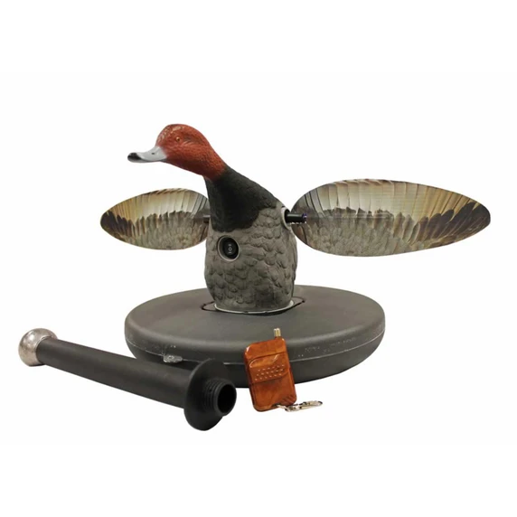 Disassembled Image of the Mojo Elite Series Redhead Floating Spinning Wing Duck Decoy.