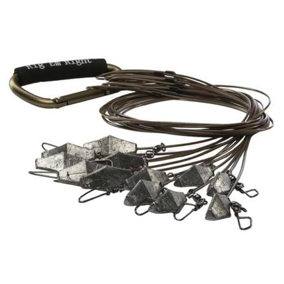 Rig'Em Right 30" 4 oz. Xtreme Coated Cable Decoy Anchors, 12 Pack Product Image