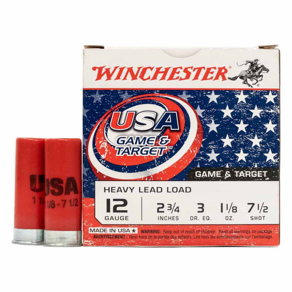 12 Gauge 1 1/8oz 2 3/4" 1200FPS USA Valor Target Loads, Case of 250