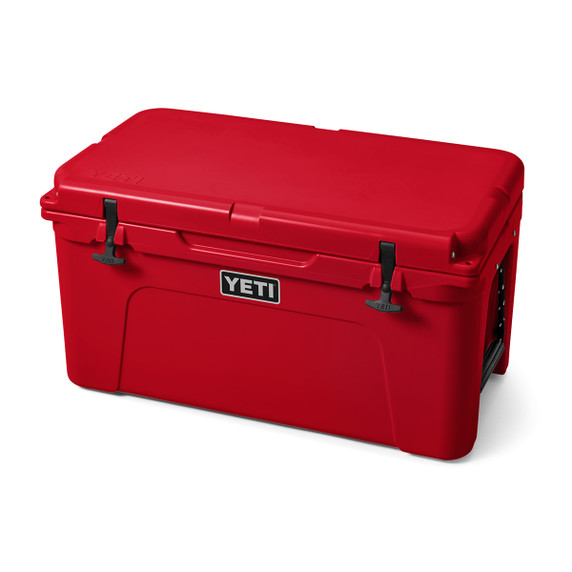 Yeti Tundra 65 Hard-Sided Cooler Angled Image.