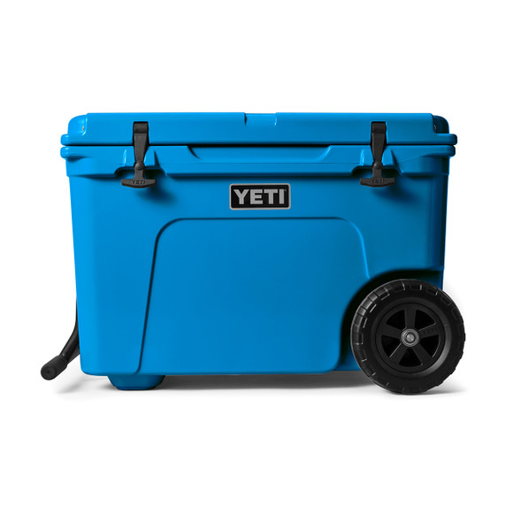 Yeti Tundra Haul Wheeled Cooler Image in Big Wave Blue