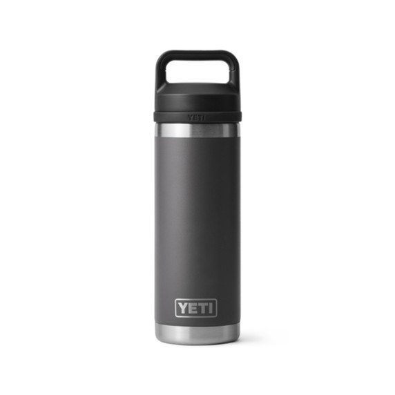 Yeti Rambler 18 oz. Water Bottle with Chug Cap Image in Charcoal