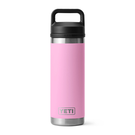 Yeti Rambler 18 oz. Water Bottle with Chug Cap Image in Power Pink