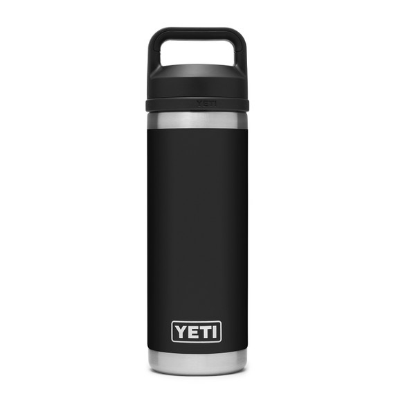 Yeti Rambler 18 oz. Water Bottle with Chug Cap Image in Black