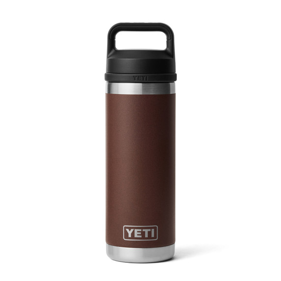 Yeti Rambler 18 oz. Water Bottle with Chug Cap Image in Wetlands Brown