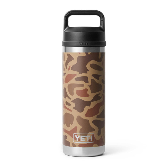 Yeti Rambler 18 oz. Water Bottle with Chug Cap Image in Wetlands Camo