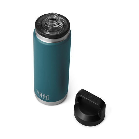 Yeti Rambler Bottle 26 oz. with Chug Cap Top Image in Agave Teal