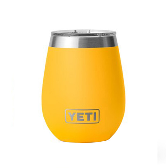 Yeti Rambler 10 oz. Wine Tumbler Image in Alpine Yellow