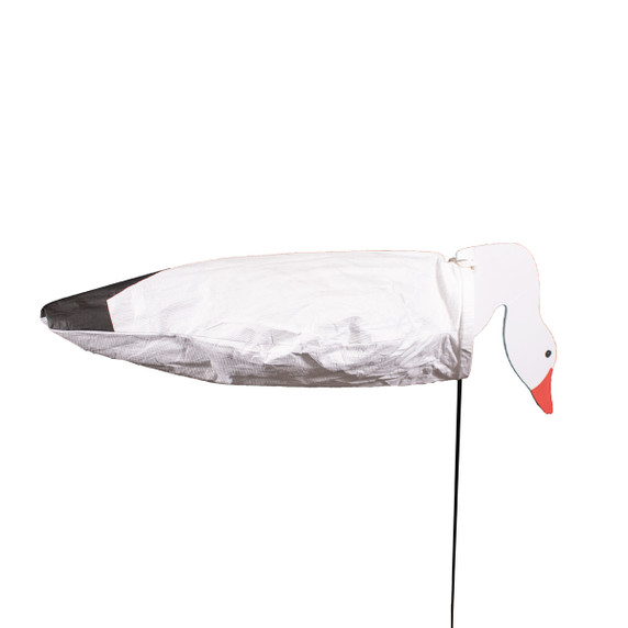 Pro Grade Headed Snow Goose Sock Decoy