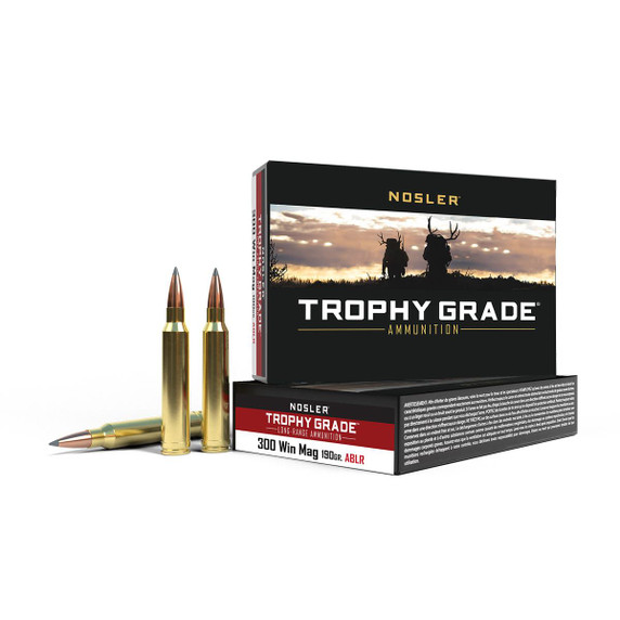 300 Win Mag 190 Grain Trophy Grade Rifle Ammunition, Box of 20