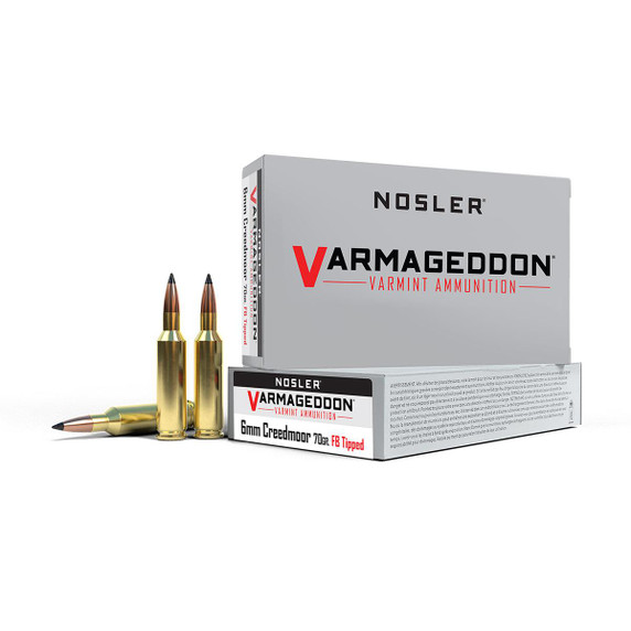 Nosler 6mm Creedmoor 70 Grain Varmageddon Rifle Ammunition