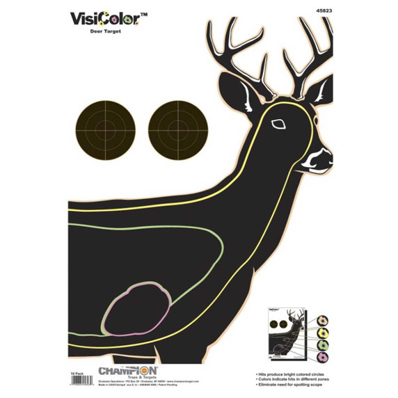 Champion VisiColor Deer Target 10 Pack image