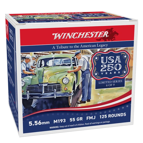 Winchester 5.56mm M193 55 Grain 250th Anniversary Edition Rifle Ammunition