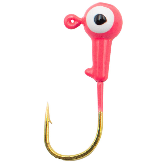 Rogers Crappie Jig Heads with Gold Hook - 25 Pack image in pink
