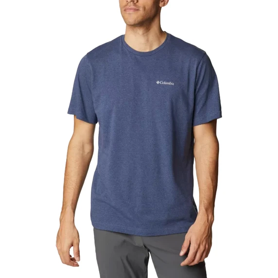 Image of the Columbia Thistletown Hills Short-Sleeve Shirt in  Dark Mountain Heather